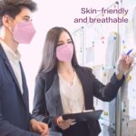 Miuphro Multiple Colour KN95 Face Mask 50 Pcs, 5 Layers Safety KN95 Masks, Disposable Masks Respirator for Outdoor(Pink,Blue,Red,Purlpe,Grey) - Image 8