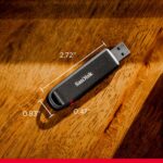 SanDisk 2TB Extreme PRO Flash Drive with USB-A - Up to 1000MB/s Read speeds and 900MB/s Write speeds - for Laptops, Computers, Desktops - High Performance Drive, Black - SDCZ820-2T00-G46 - Image 3