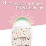 K KomForme Toddler Sneakers for Boys and Girls Dual Hook and Loops Sneakers Baby Canvas Shoes - Image 5