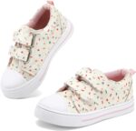 K KomForme Toddler Sneakers for Boys and Girls Dual Hook and Loops Sneakers Baby Canvas Shoes - Image 9