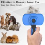 Swihauk Self Cleaning Slicker Brush - Skin Friendly Deshedding Grooming Tool for Dogs & Cats, Suitable for Shedding & Haired Pets, with Pet Supplies Accessories, Blue - Image 7