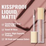 Oulac Matte Liquid Pink Lipstick for Women, Pink Nude Long Lasting Lipstick, Waterproof Lip Stain, No Transfer, Creamy High Pigmented Formula with Vitamin E, Vegan & Cruelty-Free M19 - Image 7