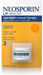 Neosporin Lip Health Overnight Healthy Lips Renewal Therapy Petrolatum Lip Protectant, 0.27oz. (Pack of 2) - Image 3