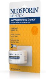 Neosporin Lip Health Overnight Healthy Lips Renewal Therapy Petrolatum Lip Protectant, 0.27oz. (Pack of 2) - Image 5