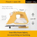 oliso TG1600 ProPlus Smart Iron with Auto-Lift – 1800 Watt Steam Iron for Clothes, Sewing, Quilting & Crafting – Diamond Ceramic-Flow Soleplate, Butterscotch - Image 3