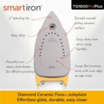 oliso TG1600 ProPlus Smart Iron with Auto-Lift – 1800 Watt Steam Iron for Clothes, Sewing, Quilting & Crafting – Diamond Ceramic-Flow Soleplate, Butterscotch - Image 4