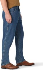 Rustler mens Classic Relaxed Fit Jeans, Dark Stonewash, 36W x 32L US - Image 3