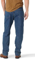 Rustler mens Classic Relaxed Fit Jeans, Dark Stonewash, 36W x 32L US - Image 4