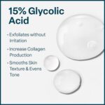 QRxLabs 15% Glycolic Acid Face Serum - Brightening Serum & Dark Spot Corrector - Gentle Face Exfoliator - Anti-Aging Skin Care for Fine Lines & Wrinkles - 1 Fl Oz - Image 4