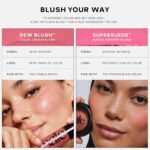 Saie SuperSuede Baked Blush - Talc-Free Powder Blush for Cheeks Infused with Hyaluronic Acid, Glycerin + Squalane - Hydrating Face Makeup for a Natural, Diffused Flush of Color - Grazie (0.1 Ounce) - Image 9