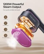 Portable Travel Steamer for Clothes: 2-in-1 Handheld Garment Steamer Iron - Rapid 15s Heat Up & 5 Steam Settings - Large Ceramic Panel - 110-120V Upgraded - Image 4
