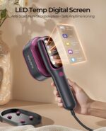 Portable Travel Steamer for Clothes: 2-in-1 Handheld Garment Steamer Iron - Rapid 15s Heat Up & 5 Steam Settings - Large Ceramic Panel - 110-120V Upgraded - Image 8