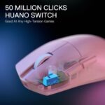 Redragon M916 PRO 3-Mode Wireless Gaming Mouse, 49G Ultra-Light 26K DPI Mouse w/Ergonomic Natural Grip Build, Full Programmable Buttons, Software Supports DIY Keybinds & DPI (1K Hz, Pink) - Image 6