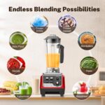 Blenders for Kitchen 1800W Powerful Smoothie Blender 70 Oz Large Capacity and BPA-Free Containers with To-Go Cup Countertop Blender for Smoothies, Ice Crushing & Frozen Drinks - Image 5