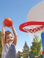 Little Tikes Easy Score Basketball Set, Blue, 3 Balls - Amazon Exclusive, 23.75 x 22 x 61 inches - Image 8