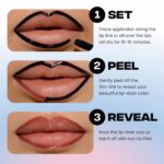 Sacheu Lip Liner STAY-N Peel Off Lip Stain — Long Lasting Matte Lip Tattoo Transfer Proof Lipstain Infused with Hyaluronic Acid & Vitamin E for All Skin Types — Vegan & Cruelty-Free, nOOHde - Image 8
