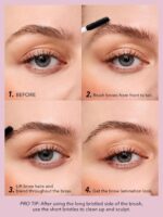 SHEGLAM Set Me Up Brow Gel Long Lasting Waterproof Clear Eyebrow Gel Long Wear Smudge-proof Moisturizing - Image 3