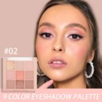 AMY'S DIARY Matte Nude Eyeshadow Palette Pink Makeup,9 Colors Matte Eyeshadow Long Lasting Eye Shadow Plattet for Girls,tween Eye Shadow makeup palette - Image 4