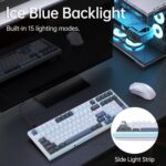 KEMOVE K98SE Mechanical Gaming Keyboard, 98 Keys LED Backlit Programmable, 96% Wired Computer Keyboard with Double Sound Dampening Foam, Pre-lubed Red Switch - Image 5