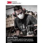 3M 8511 Particulate Disposable Respirator, N95, Pack of 80, NIOSH APPROVED, Cool Comfort and Fewer Pressure Points with Dual Point Attachment for Grinding, Sanding, Sawing, Sweeping, Dust, Smoke - Image 4