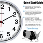 Geevon 12 Inch Atomic Wall Clock - Self-Setting Analog Clock with Automatic Time Sync - Battery Operated for Home Office School - Silver Frame - Image 7