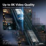 8K & 64MP Digital Camera for Photography, 48X Zoom (16X Optical + 3X Digital) with Moon Mode, 180° Flip Screen, WiFi, Micro HDMI, 64GB Card & 2 Batteries, Vlogging Camera for YouTube - Image 4