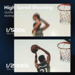 8K & 64MP Digital Camera for Photography, 48X Zoom (16X Optical + 3X Digital) with Moon Mode, 180° Flip Screen, WiFi, Micro HDMI, 64GB Card & 2 Batteries, Vlogging Camera for YouTube - Image 6