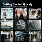 8K & 64MP Digital Camera for Photography, 48X Zoom (16X Optical + 3X Digital) with Moon Mode, 180° Flip Screen, WiFi, Micro HDMI, 64GB Card & 2 Batteries, Vlogging Camera for YouTube - Image 8