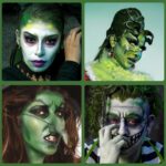 Green Oil Based Face Paint Foundation, Professional Green Greasepaint for St. Patrick's Day, Halloween Face Body Paint for Witch Shrek Hulk Goblin SFX Costume Makeup - Image 5