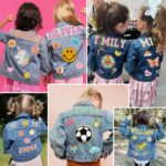 Personalized Kids Denim Jacket with Names, Custom 1-14 Years Old Girls Boys Spring&Fall Outerwear Jackets - Image 3