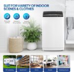 Bonnlo 25LBS Fully Automatic Washer, 2 in 1 Portable Washing Machine, Top Load Washer and Spin Dryer Combo with Drain Pump, 10 Washing Programs & 5 Water Level for Home, Apartment - Image 7