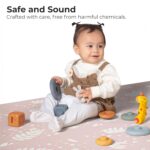 Baby Foam Tiles for Floor - Soft Play Mat Tiles for a Safe Play Area - 48 x 66 Large Baby Mat for Floor, Perfect for Kids' Playroom - Image 3