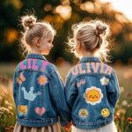 Personalized Patch Denim Jacket with Names, Custom Name Jeans Jacket, Christmas Gifts for Girls Boys, Customized 1-10st Birthday Gifts, Custom Toddler Spring&Fall Outerwear Jackets - Image 8