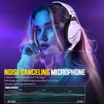 Wireless Gaming Headset with Noise Canceling Microphone for PS5, PC, PS4, 2.4G/Bluetooth Gaming Headphones with USB and Type-c Connector, Wired Mode for Controller Gamecube - Image 5