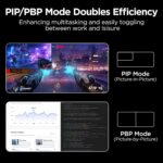 KOORUI 34-inch Curved Ultrawide WQHD 3440×1440 Gaming Monitor, 180Hz 1000R- PIP/PBP, 1ms(MPRT), HDR400, DCI-P3 95%, FreeSync Premium, 1 x DP 1.4 & 2 x HDMI 2.0, Tilt Height Swivel Adjustment, 34E6UC - Image 6