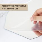 Irregular Aesthetic Vanity Mirror Frameless, Decorative Desk Tabletop Acrylic Mirrors with Wooden Stand for Living Room, Bedroom, and Minimal Spaces Home Decor - Cloud Shape - Image 4