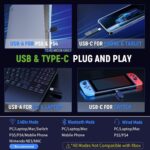 Tatybo Wireless Gaming Headsets for Ps5 Ps4 PC, 2.4GHz USB & Type-C Gaming Headphones, 40H+ Hrs & 7.1 Surround Sound with Noise Canceling Microphone for Switch Phone - Image 7