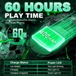 Wireless Gaming Mouse, Tri-Mode 2.4G/USB-C/Bluetooth 5.3 RGB Wireless Mouse, 10000 DPI, 60Hrs Battery, Ultra-Light Ergonomic Design, Rechargeable Computer Mice Compatible with PC Mac Laptop - Image 7