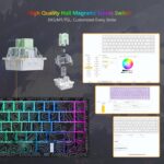 Womier M68 HE V2 Rapid Trigger Keyboard 60% Percent, Hall Effect Topographic Gaming Keyboard, Wired RGB Custom Mechanical Key Board with Magnetic Switch, PBT Keycaps for Mac/Win (Black) - Image 4
