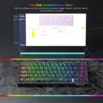 Womier M68 HE V2 Rapid Trigger Keyboard 60% Percent, Hall Effect Topographic Gaming Keyboard, Wired RGB Custom Mechanical Key Board with Magnetic Switch, PBT Keycaps for Mac/Win (Black) - Image 7