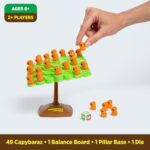 Creature Crash by Relatable, The Capybara Balancing Game, Family Game Night, Great Stocking Stuffer for Kids, Includes 49 Capybaras, 1 Balancing Board, 1 Pillar Base, & Die - Image 5