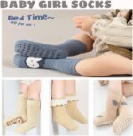5 Pairs Baby Boys Girls Non-Slip Grip Ankle Socks Infant Baby Girls Boys Anti Skid Sticky Socks - Image 3