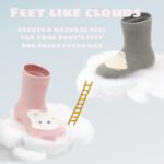 5 Pairs Baby Boys Girls Non-Slip Grip Ankle Socks Infant Baby Girls Boys Anti Skid Sticky Socks - Image 4