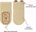 5 Pairs Baby Boys Girls Non-Slip Grip Ankle Socks Infant Baby Girls Boys Anti Skid Sticky Socks - Image 6