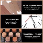FOCALLURE Cream Contour Stick, Matte Bronzer Stick, Professional Face Shaping & Contouring Stick Makeup, Easy to Apply with Buildable Coverage, Long Lasting & Sweatproof, OAT - Image 5