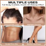 FOCALLURE Cream Contour Stick, Matte Bronzer Stick, Professional Face Shaping & Contouring Stick Makeup, Easy to Apply with Buildable Coverage, Long Lasting & Sweatproof, OAT - Image 6