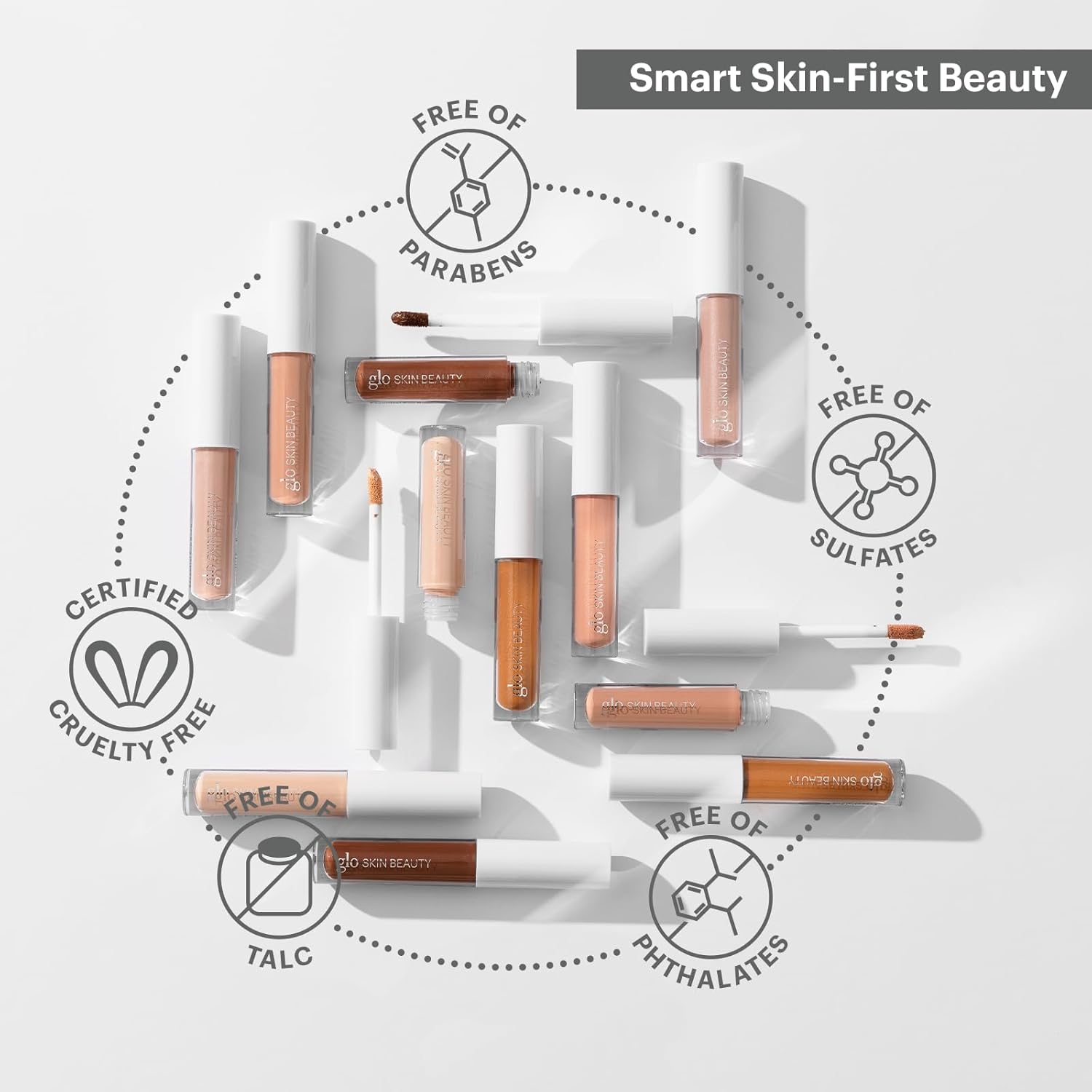 Glo Skin Beauty Essential Eye Base - 3-in-1 Multitasking Eyelid Tint, Primer & Color Corrector - Vegan Shades (Lace) - Image 7