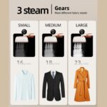 Travel Steamer & Iron for Clothes – Handheld Clothing Steamer, 10s Fast Heating, 4 Modes, LCD Display, 180° Swivel Handle, Garment Steam Wrinkle Remover 2-in-1 for Home and Business - Image 7