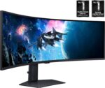 Samsung 49” Odyssey G9 Series DQHD 1000R Curved Gaming Monitor, 1ms(GtG), VESA DisplayHDR 1000, 240Hz, AMD FreeSync Premium Pro, Height Adjustable Stand, Ultrawide Screen, LS49CG954ENXZA, 2024 - Image 3