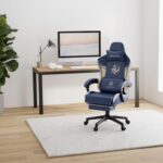 GTPLAYER Gaming Chair with Bluetooth Speakers and Footrest, Dragon Series Video Game Chair ，Heavy Duty, Ergonomic, Esports Computer Office Chair Blue (Royal Blue) - Image 3